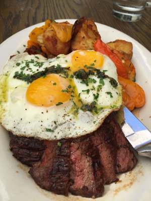 Hangar Steak with Roasted Potatoes