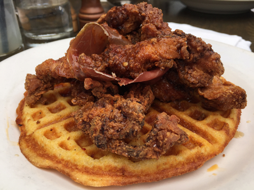 Spanish Fried Chicken and Waffles