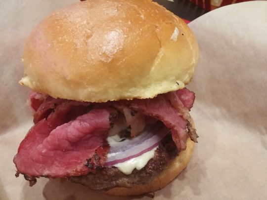 Yorker Burger with Pastrami