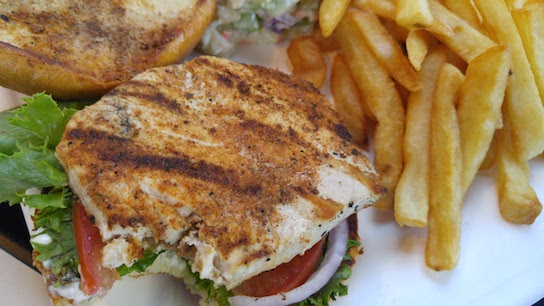 5-swordfish-sandwich-Dinner at Captain Kidd's-2